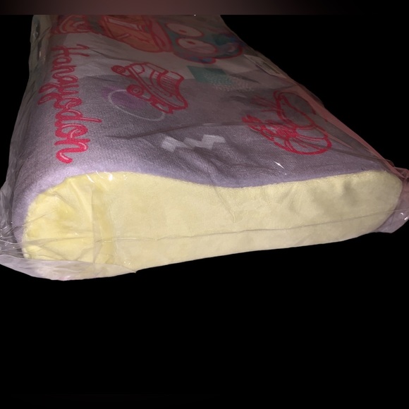 New RARE From JAPAN Sanrio Hangyodon 90’s Retro Scene Memory Foam Curved Pillow - Picture 3 of 5